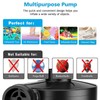 Electric Air Pump for Inflatables,Portable Quick-Fill Air Pump with 3