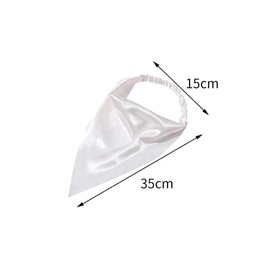 Black Hair Scarf Headband Elastic Hair Bandanas Scarf Headband Boho Triangle Non Slip Scarves for Teen Girls Caps Accessories