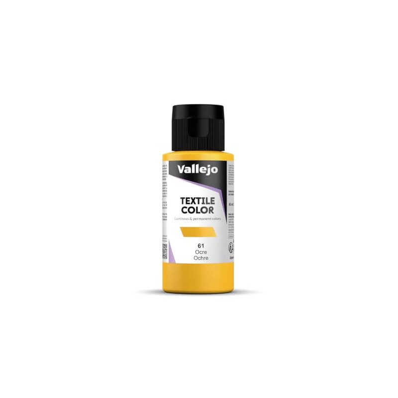 Vallejo : Textile Paint : 60ml : Yellow Ochre
