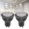 2pcs 7W GU10 LED Light Bulb 6000K White Light LED