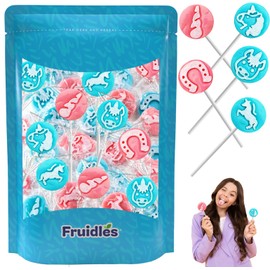 Unicorn Tattoo Lollipop Suckers Candy, Great for Goody Party Bag Fillers, Individually Wrapped (Half-Pound)