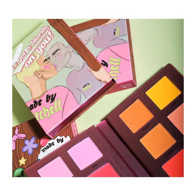 MADE BY MITCHELL BLURSH BOOK PRESS'D BLUSHER PALETTE - VOL.