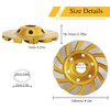 4 Pcs Turbo Row Diamond Grinding Cup Wheel, Concrete Turbo
