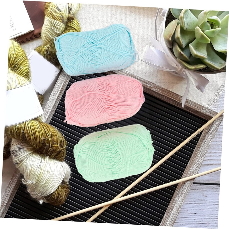 OHPHCALL 6 Rolls DIY Cotton Yarn for Crocheting Soft Skin