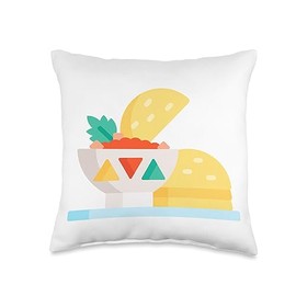 Clever Witty Birria Designs Birria Tacos Beef Stew Mexican Chivo Truck Street Throw Pillow, 16x16, Multicolor