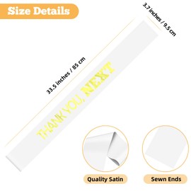 New Beginnings Gift for Newly Unwed Women Divorce Breakup White Satin Sash for Leaving Job Retirement Graduation Gifts for Sister Coworker Friends Divorce Party Sash Decorations Supplies