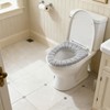 Guojanfon Bathroom Soft Thicker Warmer Stretchable Washable Cloth Toilet Seat