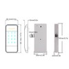 Concealed Electronic Smart Lock RFID Card Password Touch Keypad Safety