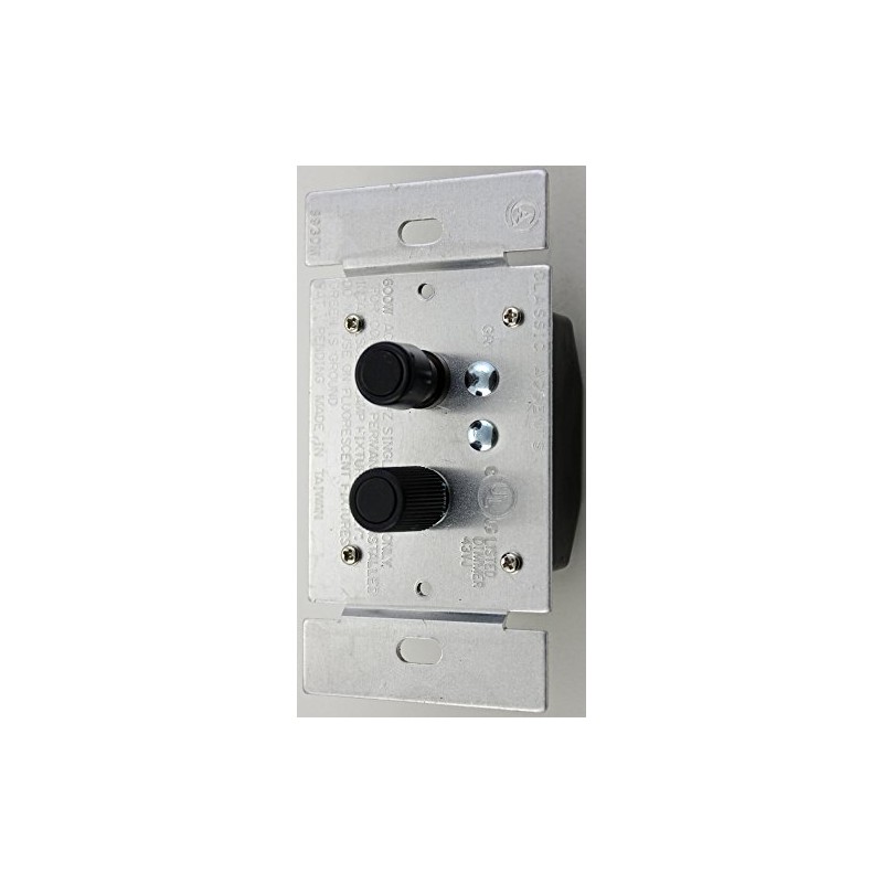 Classic Accents Three Way 600 Watt Black Button Antique Push