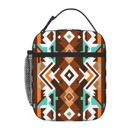 ZABAOBO Portable Insulated Lunch Bag Bohemian Lunch Bag for Women Men Insulated Cooler Bag for Office School Picnic Beach