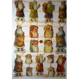 Glanzbilder Christmas Santa Claus EF 7304 Wafer Posia Pictures Scrapbook Decoration GWI 471