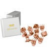 HAARallerliebst® Orchid Small Hair Clips, 2 cm, Rose Gold in Box, Small Hair Clip, Hair Clips, Hair Accessories, Small Clips for Girls and Women