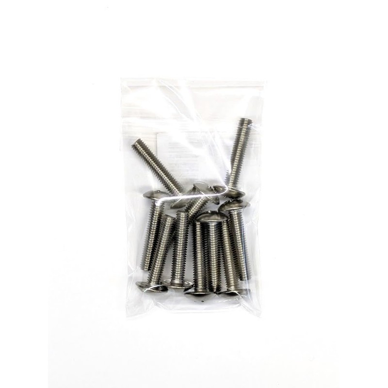 [M5x25] Stainless Steel Truss Head Machine Screws (10 pcs)