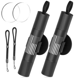 QWEZOTUY 2-Pack Safe Hammer Glass Breaker, Car Hammer Seatbelt Cutter Window Breaker Emergency Escape Tool, Under Water Safehammer Glass Breaker (Black)