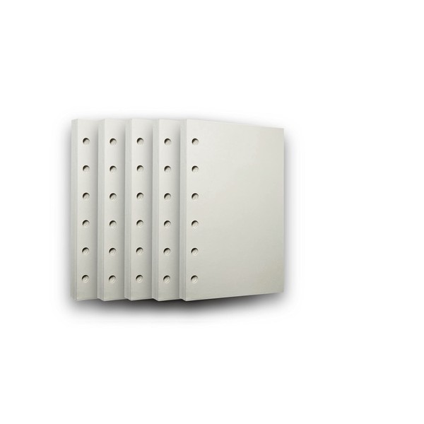 WBway Notebook Refill, Mini 6 Hole Size, Plain, Blank Paper,