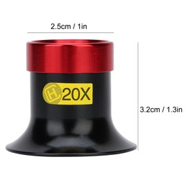 KooingTech Watch Repair Magnifying Glass, Eye Magnifier Loupe, 20X Watch Glass Lens, Lightweight Watch Magnifying Glass, Jewelers Loupe Magnifier, Eye Magnifier for Jewelry Repair