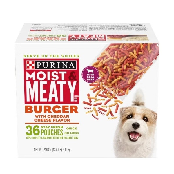 Moist & Meaty Burger with Cheddar Cheese and Beef Flavor