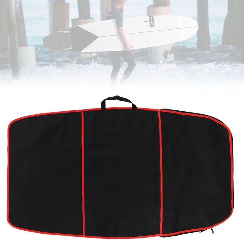 Durable Surfboard Bodyboard Cover Polyester Carry Bag Surfing Accessory(red stripe)