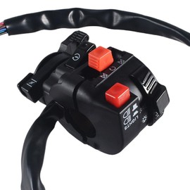 KANECJDL 5-Function 9 Wire Chinese ATV Left Side Control Switch Assembly Kill Start Light Choke Switch for 150cc 200cc 250cc 300cc ATVs