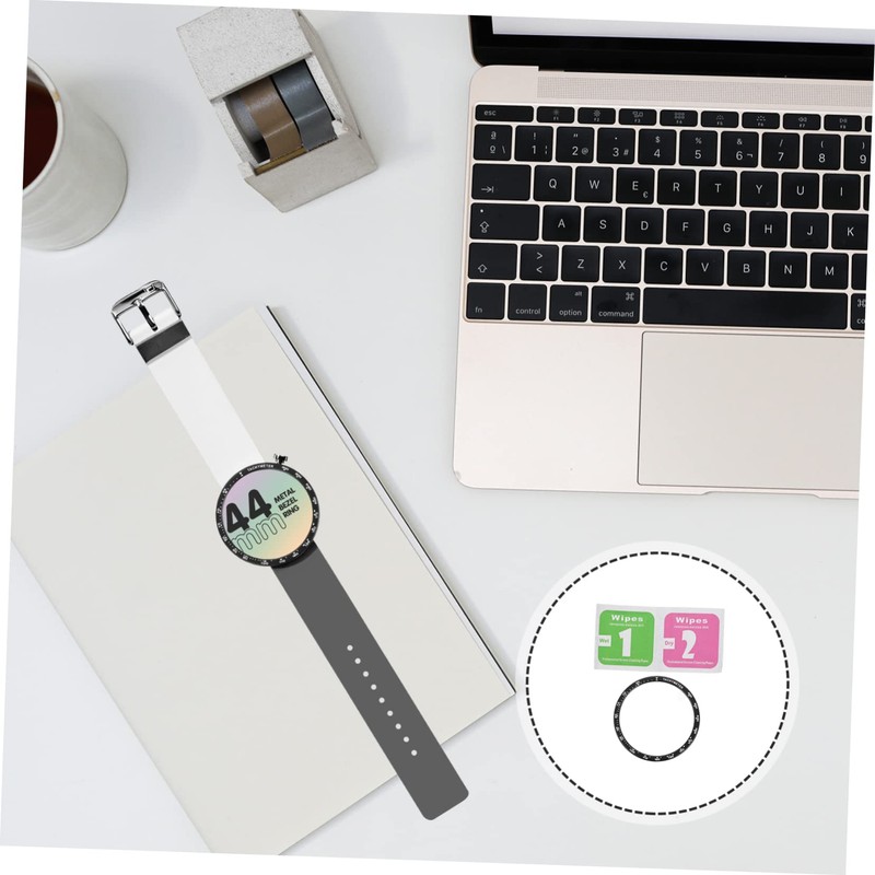 TEHAUX Smartwatch Bezel Ring Protector Metal Bezel Cover for Watch