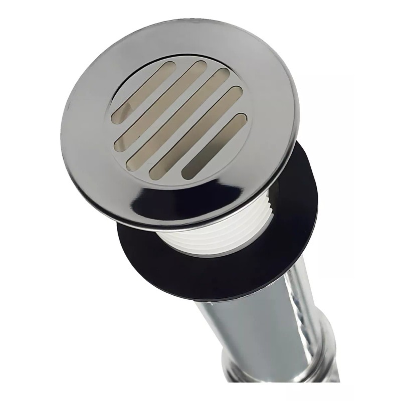 Fleximatic 3337A cespol flexible lavabo ovalin cubierta acero inox cromado