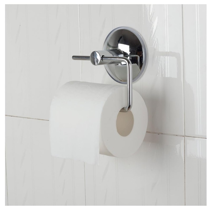 HAOHIZE Suction Cup Toilet Roll Paper,Stainless Steel Bathroom Toilet Suction