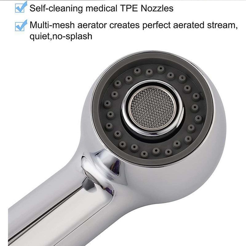 Kitchen Faucet Head Replacement,Standard G1/2''Sink Sprayer Replacement with 2 Function