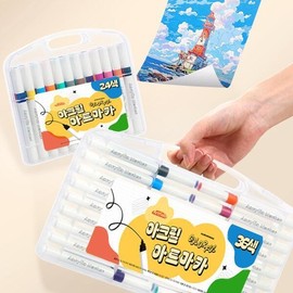 Artbox/Hosa Stationery Artfield Acrylic Art Markers 60 Colors / 아트박스호사문구 아트필드 아크릴 아트마카 60색