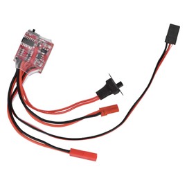 VGEBY 30A Brushed ESC, RC 30A Brushed Motor ESC Stable Performance Electronic Speed Controller With Brake RC Replacement Parts for RC Car