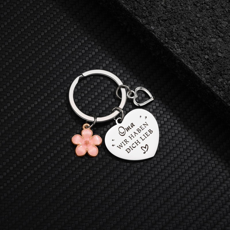 DIVSIC Christmas Gift Grandma Keyring Grandma Mother's Day Gifts