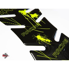 BIKE-label Tank Pad Tank Protector Motorcycle Sticker Racing Neon Yellow 501276VA