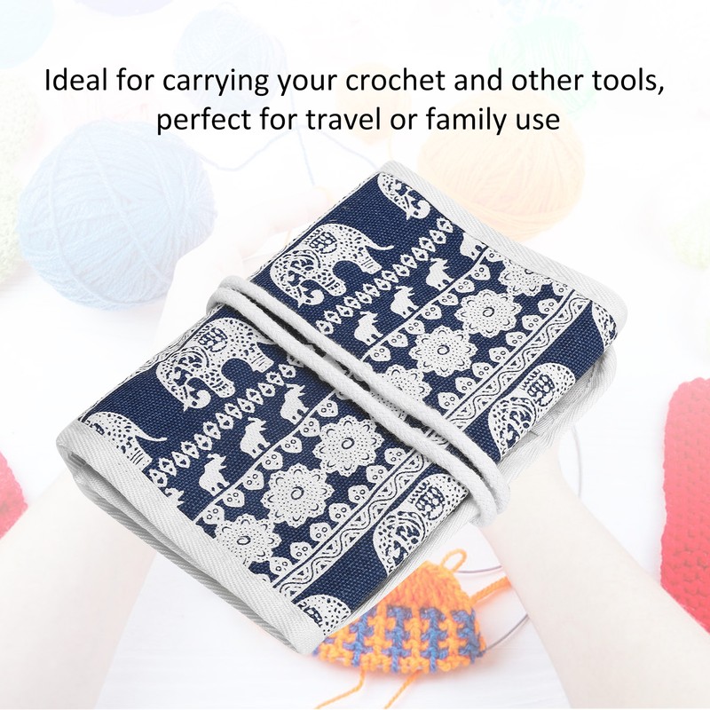 Knitting Needles Case Empty Crochet Hooks Storage Bag Knitting Needle