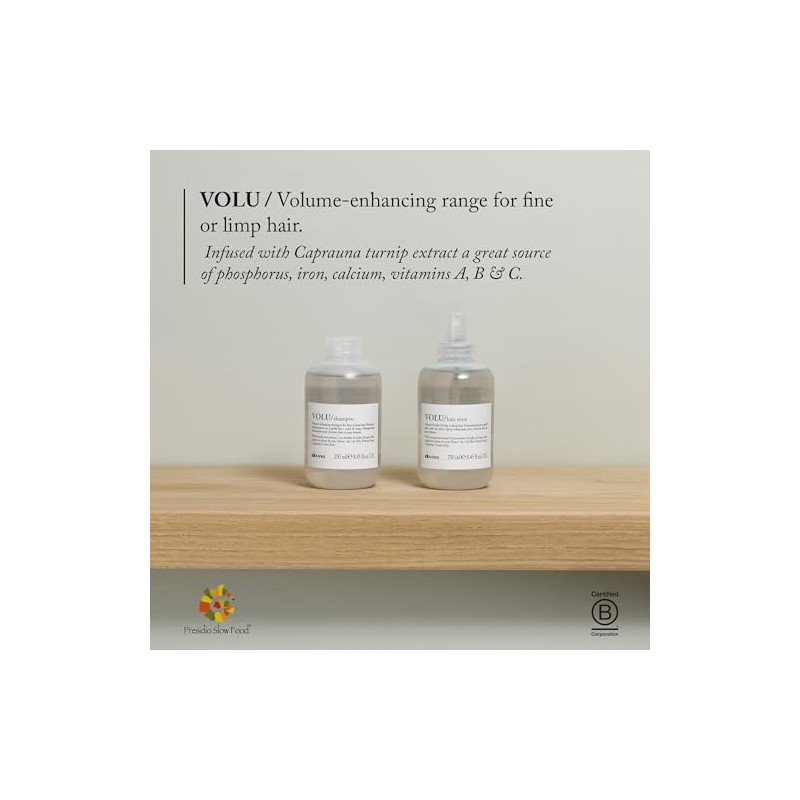 Davines - Champú esencial para el cuidado del cabello VOLU,