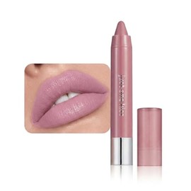 Lápiz labial hidratante color rosa malva para mujeres, lápiz labial hidratante natural de aplicación suave, lápiz delineador de labios retráctil para 