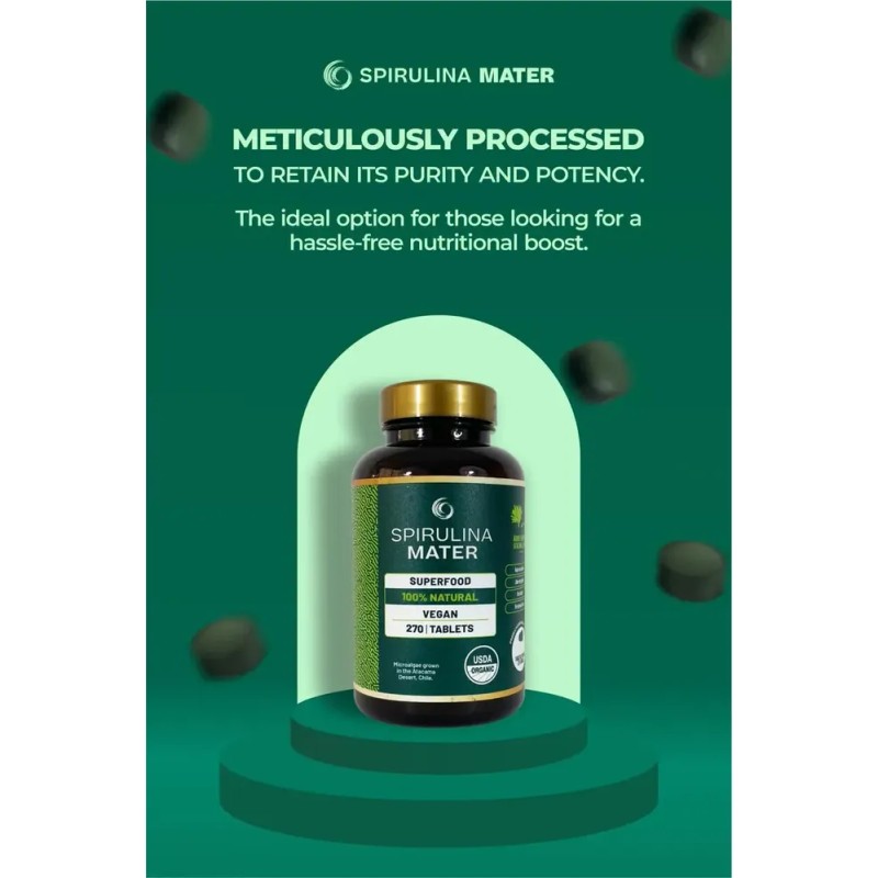 Suplemento Spirulina Mater Espirulina De 270 Un