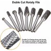 1/4'' Double Cut Tungsten Steel Carbide Rotary Burr Die Grinder