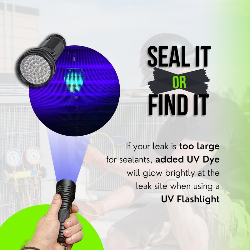 Leak Saver Direct Inject Small System with UV Dye -