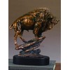 Buffalo Large Statue Bronze Finish