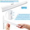 Yalikop 10 Pack Adjustable Shelf Brackets for Double Track System