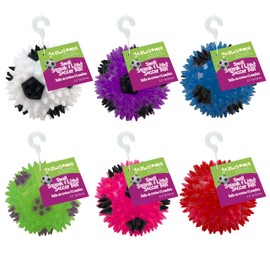 Gnawsome 2.5” Squeak & Light Soccer Ball Dog Toy - Small, Promotes Dental and Gum Health for Your Pet, Colors will vary, 2.5"
