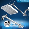 Nuodan High Pressure Rain Shower Head with 11'' Extension Arm