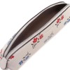 Coach Womens Pencil Case In Signature Canvas Leather (Silver/Chalk Multi