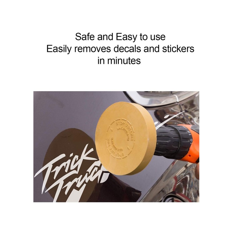 S SATC Decal Eraser Wheel Adhesive Remover Tool with Drill