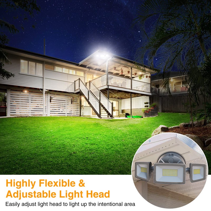 Onforu 60W LED Security Light, 6000LM Brightness Outdoor Flood Light