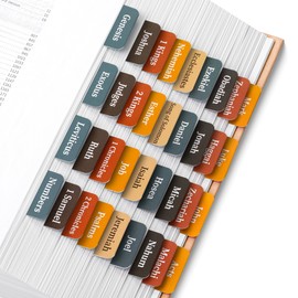 Mr. Pen- Bible Tabs, 75 Tabs, Velvet Ember, Laminated Bible Tabs for Women and Men, Bible Tabs for Study Bible, Bible Index Tabs, Bible Book Tabs, Bible Labels Tabs, Mr Pen Bible Tabs
