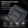 SecosAutoparts Driver & Passenger Bottom Replacement Black Leather Seat Covers