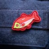 Sockeye Salmon PVC Morale Patch – Hook and Loop Tactical