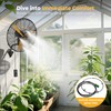 CAMMOO 24 Inch Oscillating Misting Wall Mount Fan, Extra Long