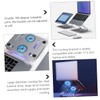 Tofficu Height Adjustable Notebook Cooler with Dual Fans Ventilated Laptop