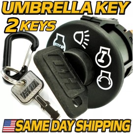 HD Switch Craftsman Ignition Starter Switch Replacement Riding Lawn Mower Tractor w/2 Keys